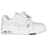 Louis Vuitton X Nigo Trainer / Sneaker / Shoe White / Pink / Purple